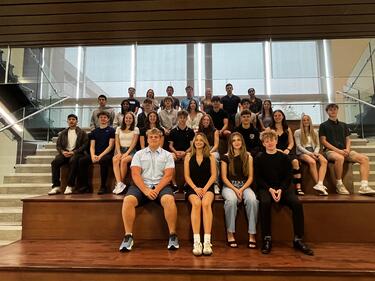 Students sitting in a group